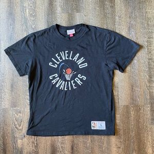 New-Mitchell & Ness Cleveland Cavaliers Black T-shirt